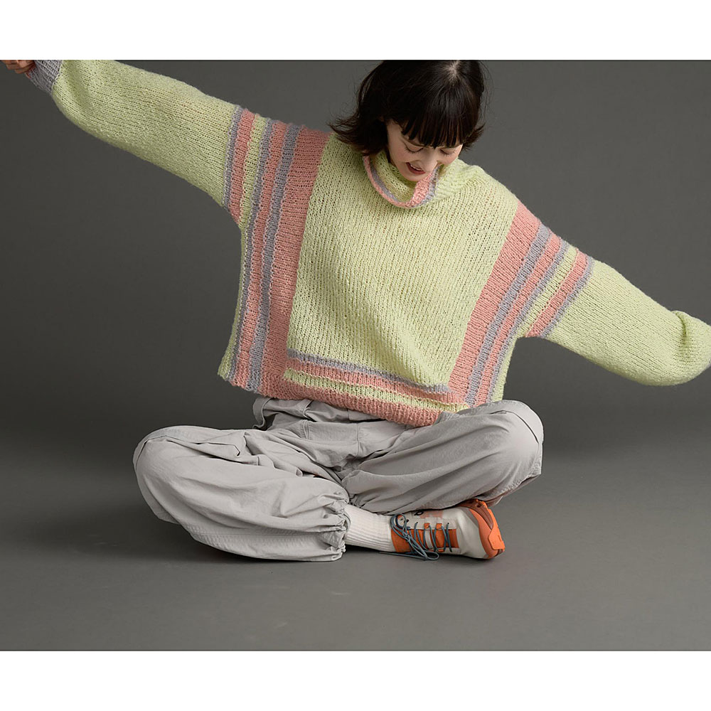 〈糸セット〉黄緑のプルオーバー