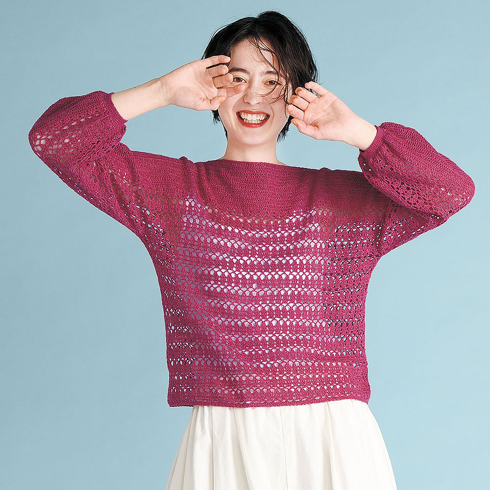 〈糸セット〉ボートネックプルオーバー