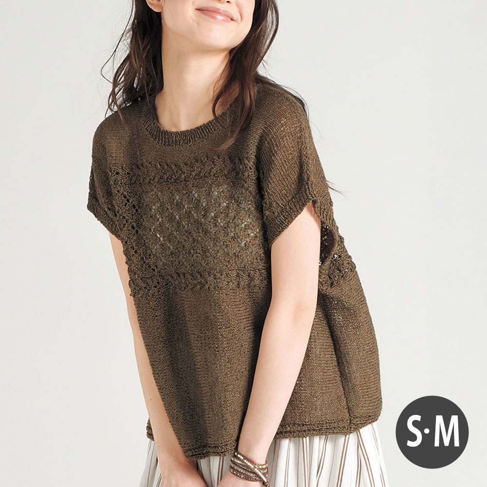 〈糸セット〉カジュアルレーシーなプルオーバー S・M