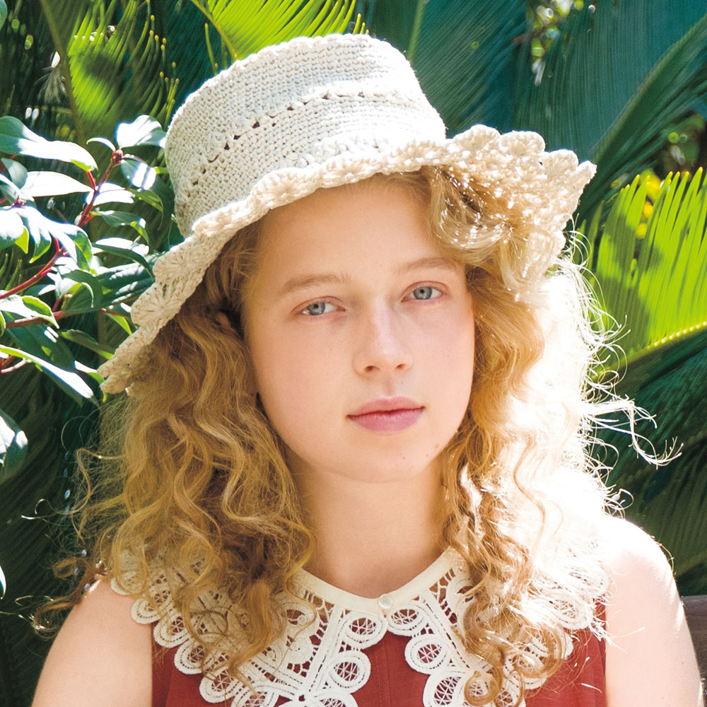 〈糸セット〉ナチュラルカラーの帽子