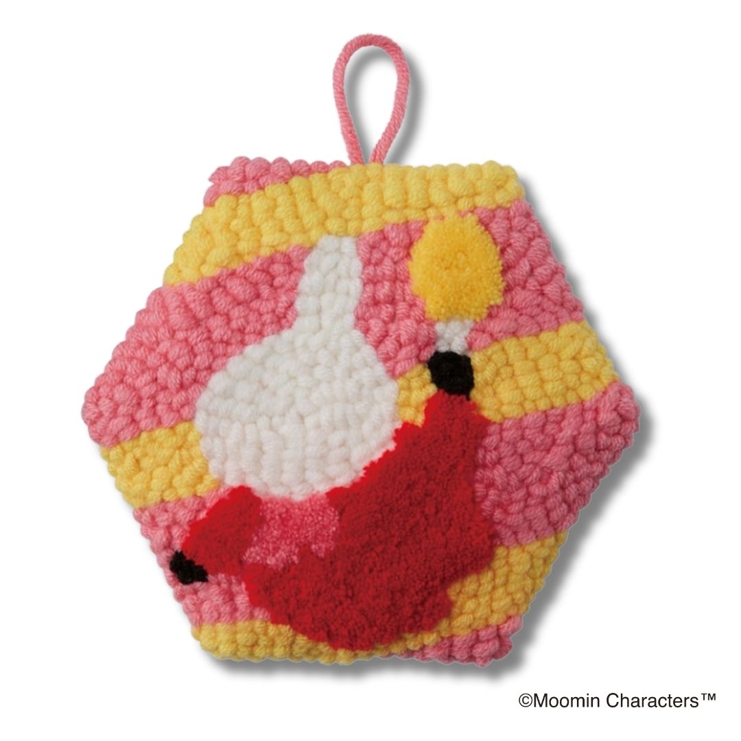 ムーミンで描くパンチニードル　リトルミイ　電球