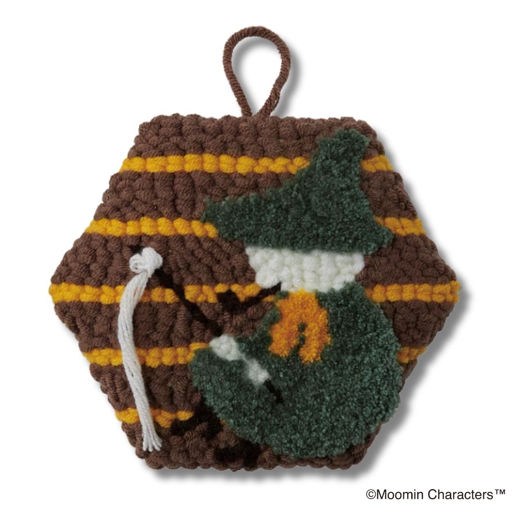 ムーミンで描くパンチニードル スナフキン 釣り