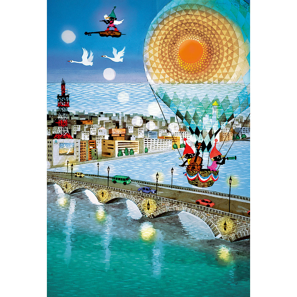 ジグソーパズル 藤城清治　「夢をはこぶ橋」