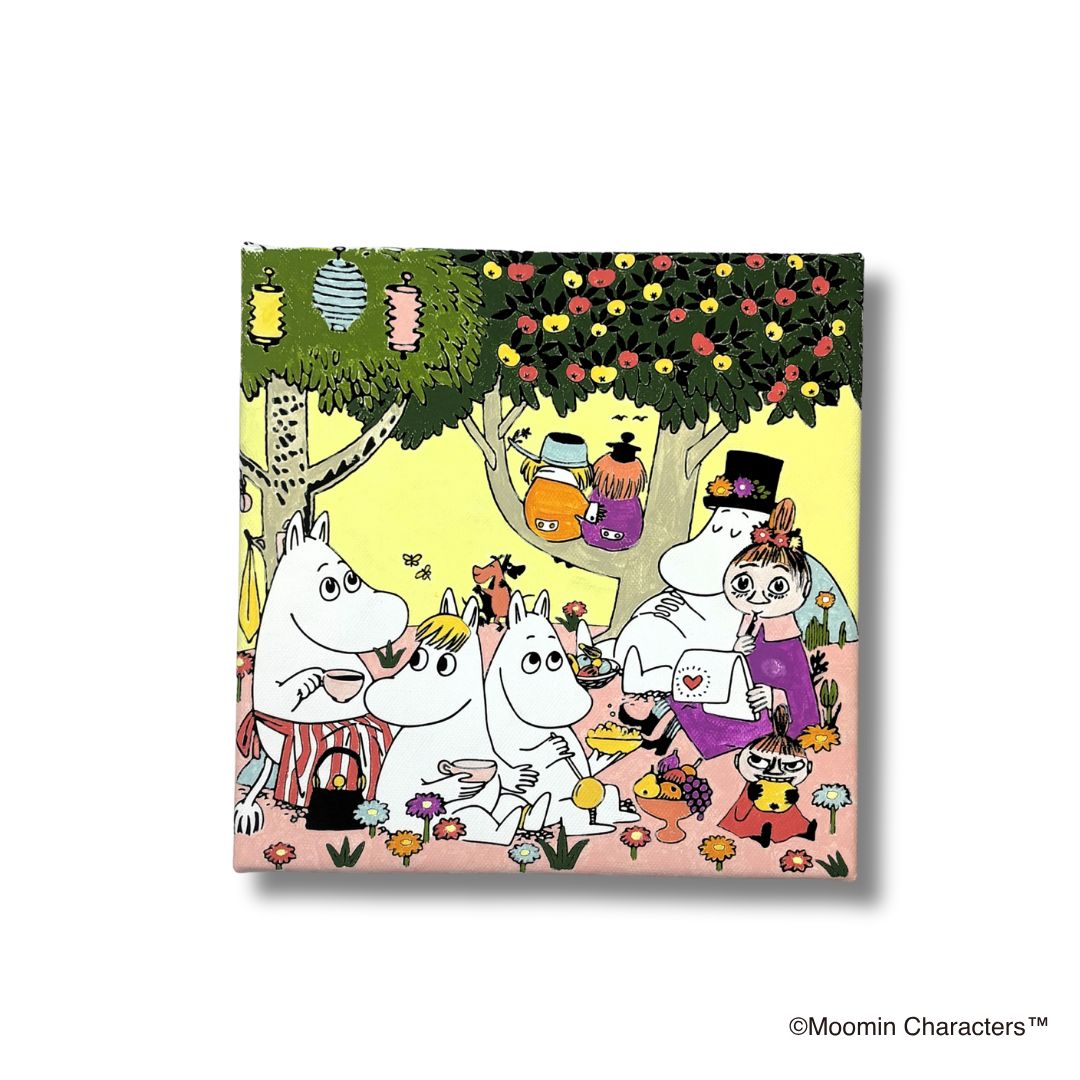 ぬりえキャンバス　ムーミン一家のティータイム