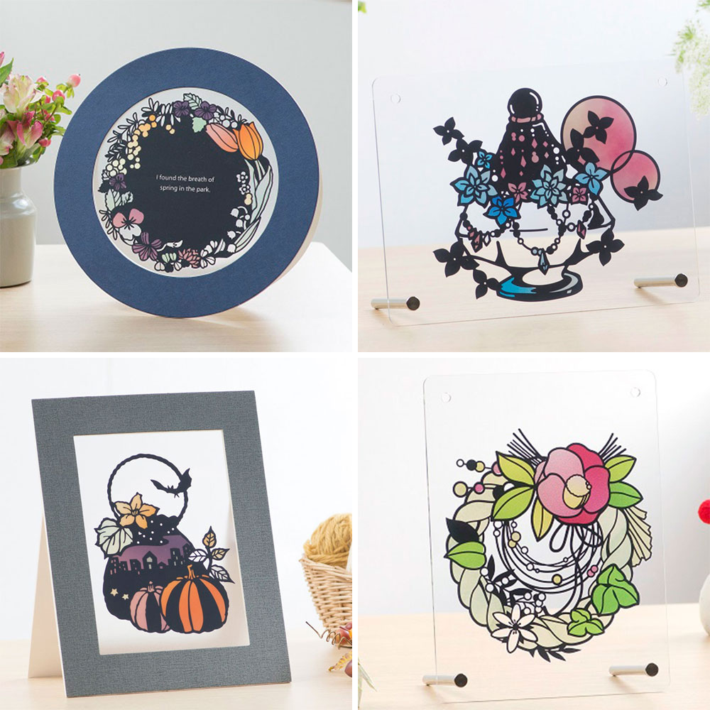 【毎月お届け】カラーフィルムで色付け フィルムはり絵 手づくりキット