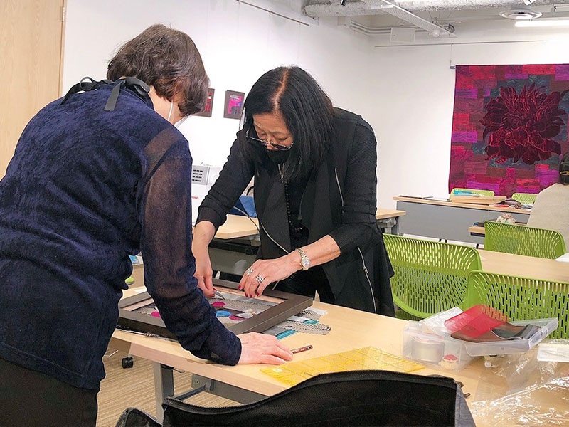 キルト塾スペシャルセミナー　畑野昭子先生「我が家にアートキルトを コンテンポラリーキルト」を2021年4月24日(土)に開催いたしました。