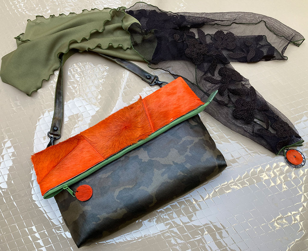 キルト塾スペシャルセミナー 根木 好　プレミアムワンデーレッスン 「ハラコレザーショルダー＆刺繍チュールのストール」