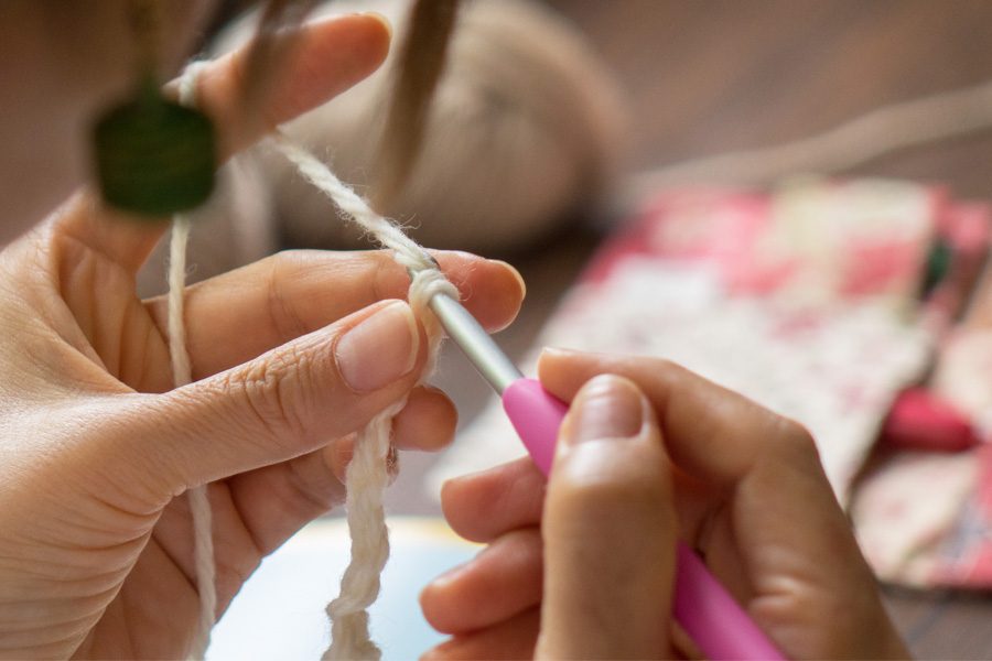 あみものできた!