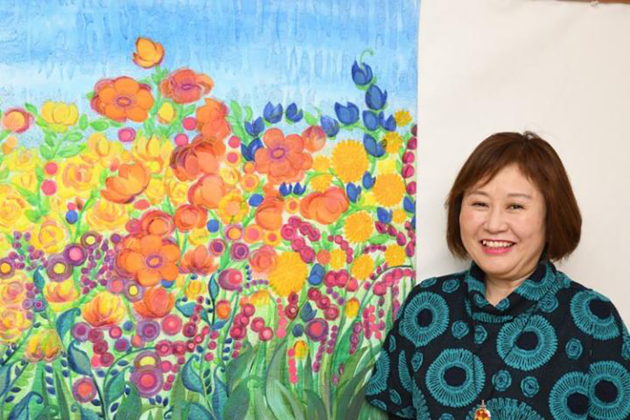 第3回キルトジャパンコンテスト　 グランプリ受賞　ハンフリーズ深雪さん