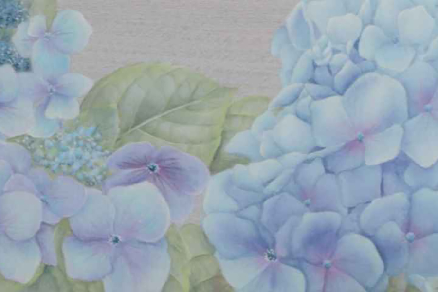 トールペイントの花歳時記 －アジサイ