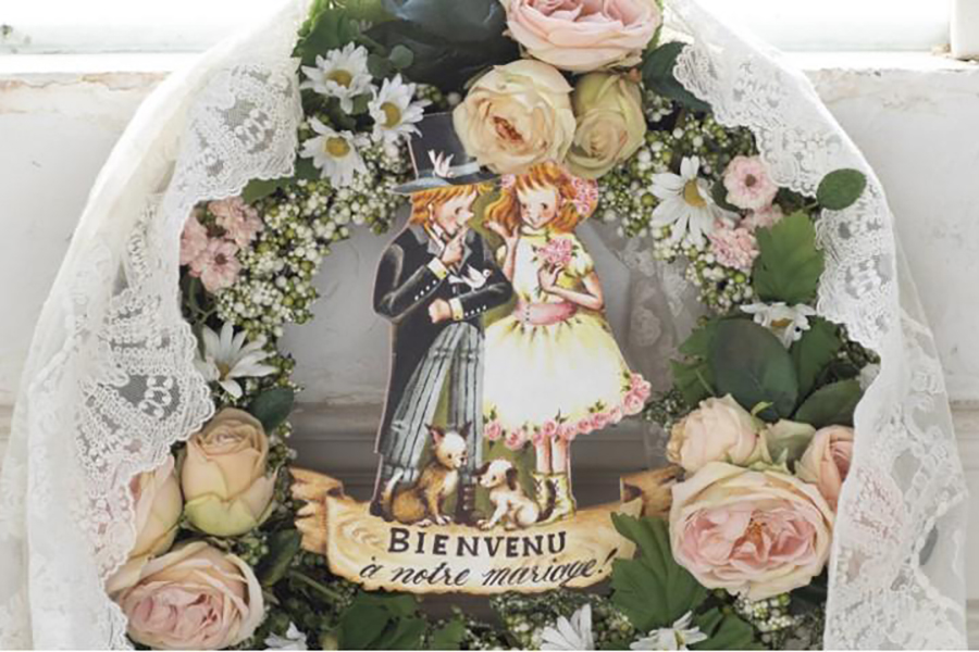 ウエディングのトールペイント