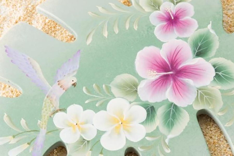 トールペイントの花歳時記 －ハワイアンフラワー