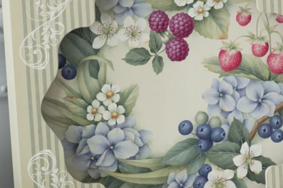 トールペイントの花歳時記 －ベリー1