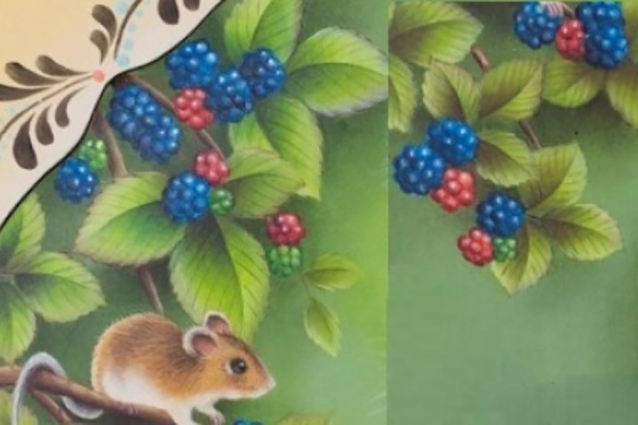 トールペイントの花歳時記 －ベリー2