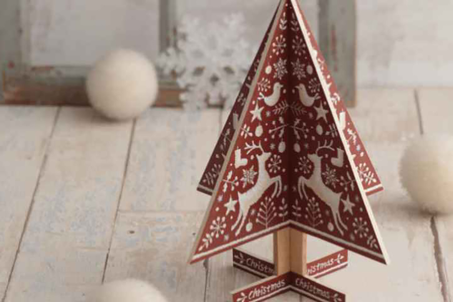 クリスマスのトールペイント　クリスマスツリー