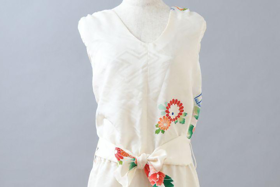 『きものリメイクサービス』 - オールインワンパンツドレス詳細説明 -