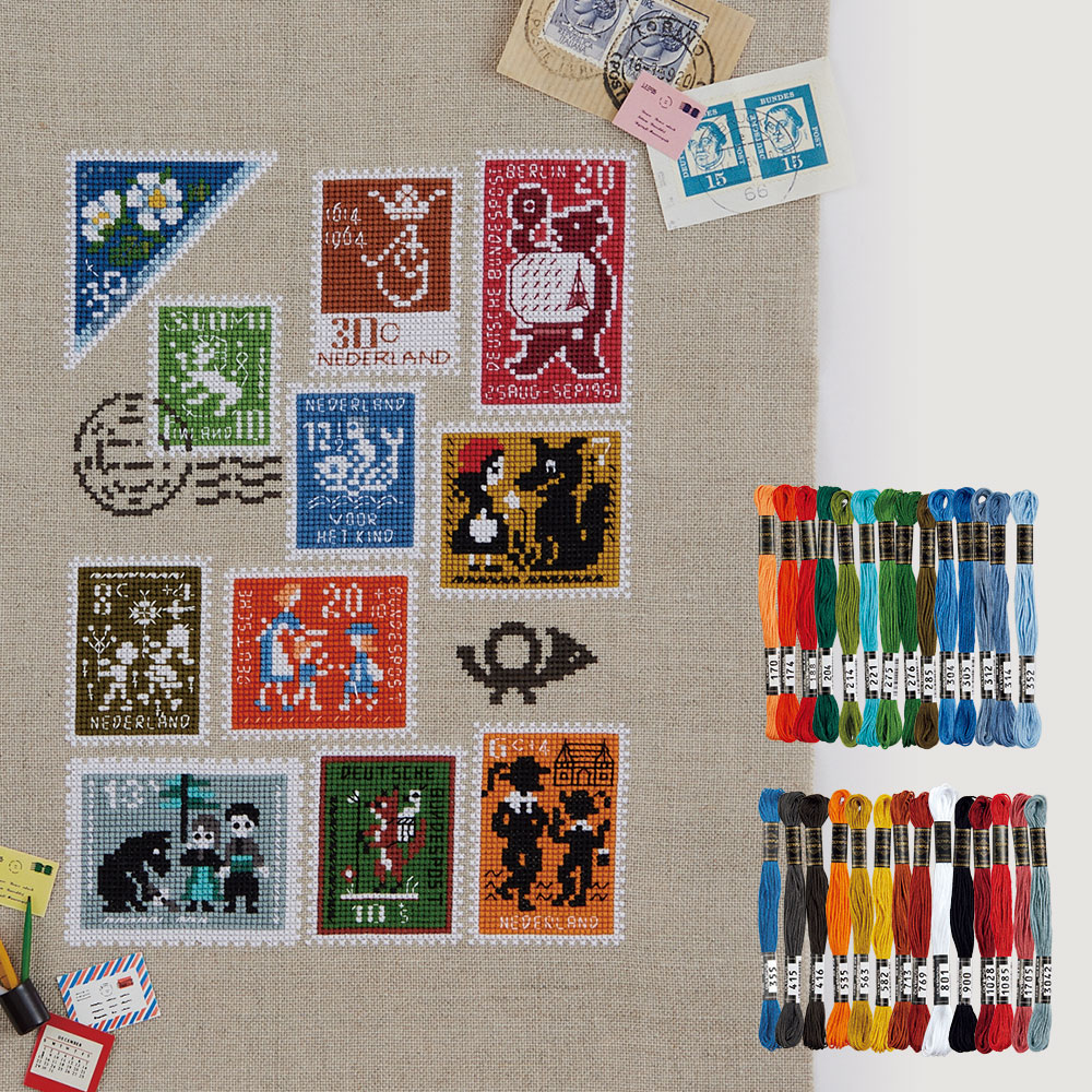 切手コレクション 糸セット