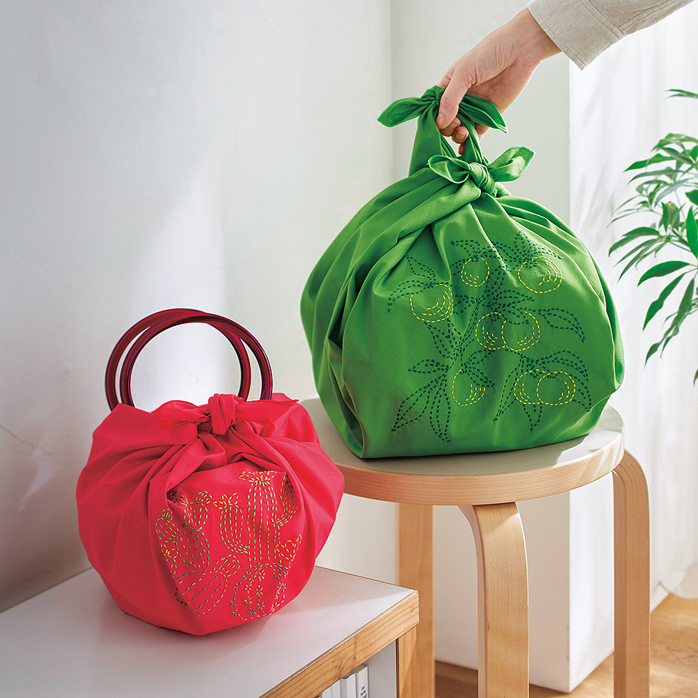 縫製済み刺し子の風呂敷