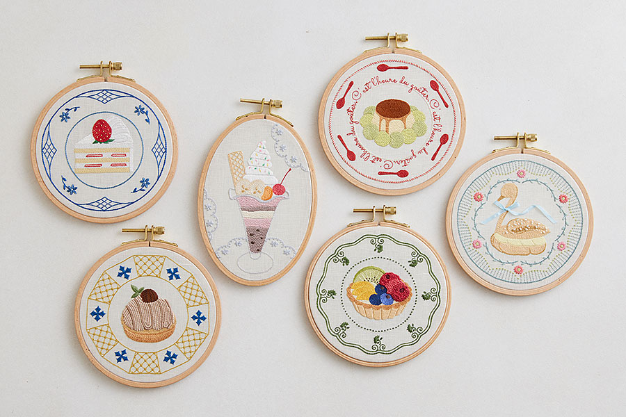 bitteさんのスイーツ刺しゅう