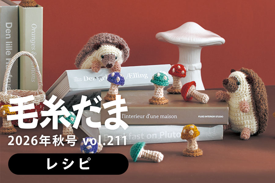 『毛糸だま 2026年秋号 vol.211』掲載作品レシピ