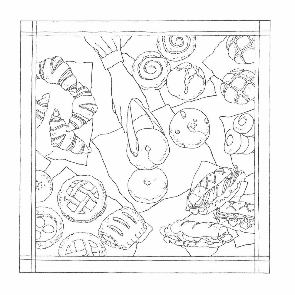 わたしの塗り絵book 憧れのお店屋さん